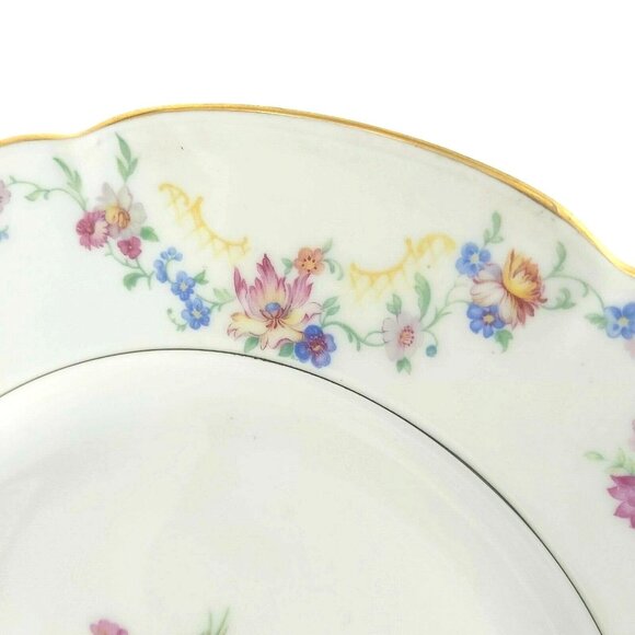 Royal Bayreuth 10" Dinner Plates Dresden Floral Bavaria -Lot of 11 - Picture 5 of 7
